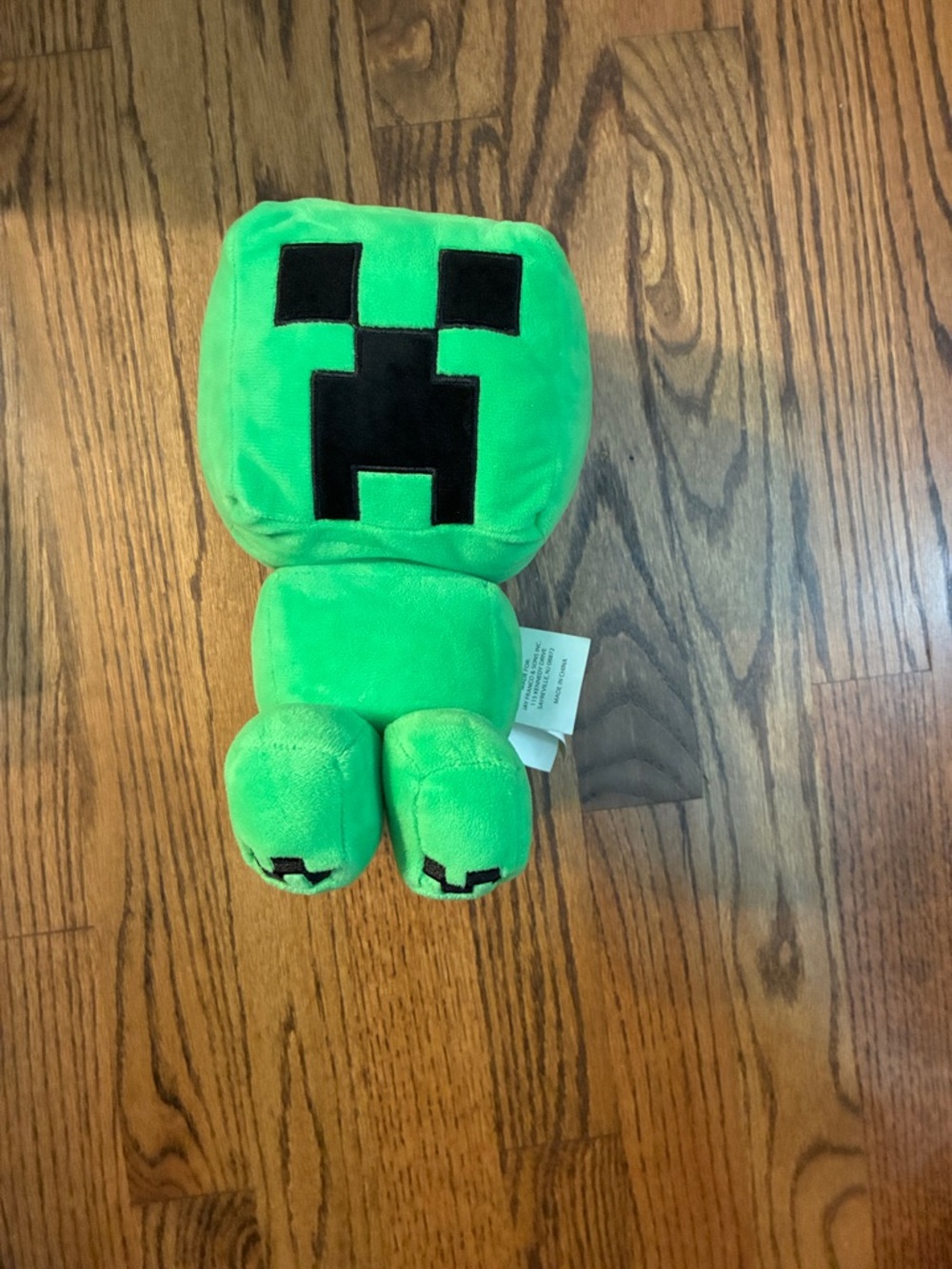 Minecraft Creeper Soft Plush Coin Bank - Bright Green